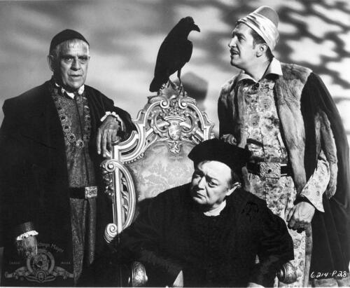 GLOSSY PHOTO PICTURE 8x10 Peter Lorre With Boris Karloff And Vincent Price Black