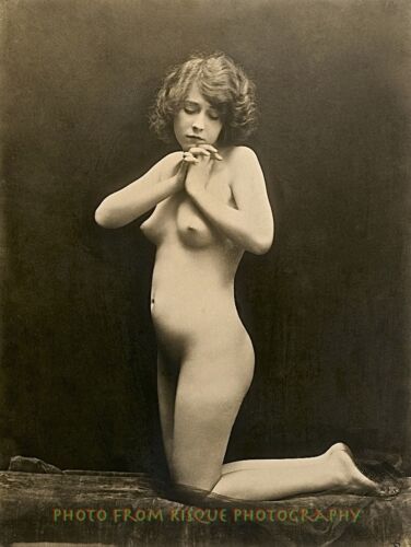 Vintage Nude Woman Kneeling 8.5x11/" Photo Print Charles Gilhousen Photography