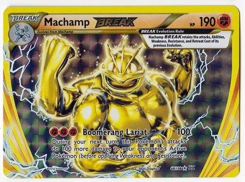 Machamp Break 60//108 Holo Rare Evolutions Pokemon Card NM