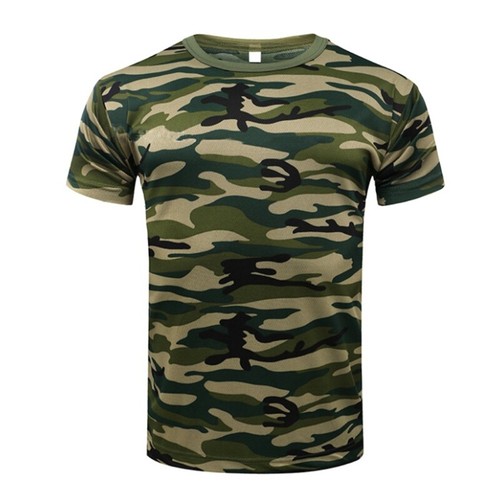 US Men MILITARY Camouflage T-Shirt Quick Dry Short Sleeve Compression Tee Shirt