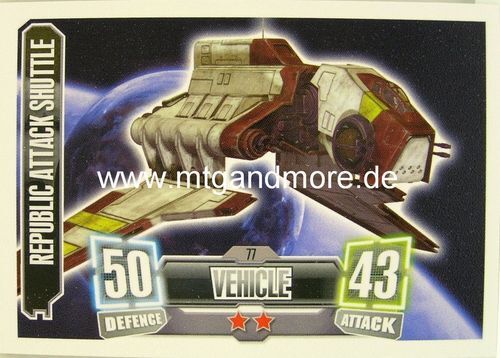 Republic Attack Shuttle #077 Force coronó serie 2