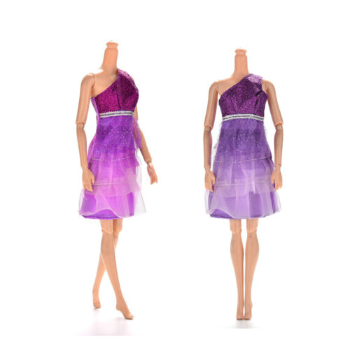 Purple Rose Lace Single Shoulder Sequin Skirt for s Doll Pip ENMCA