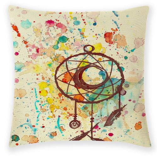 Dreamcatcher Tribal Feather Nursery Decorative Square Zippered PillowCovers