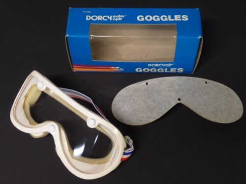 NOS Vintage Goggles with Extra Lens Motorcycle Motocross AHRMA