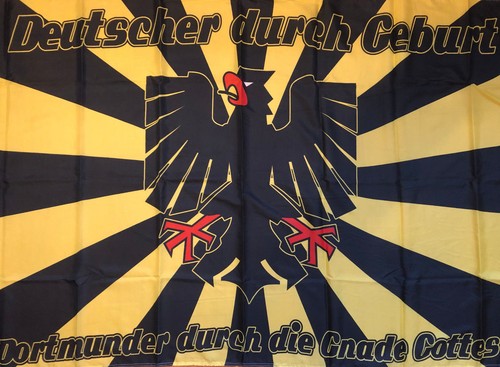 Fahne Flagge 150x90 Flag Fussball #530 Dortmund durch die Gnade Gottes
