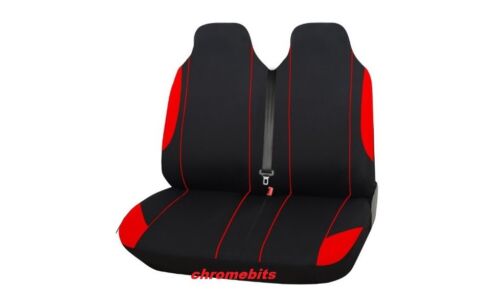 Seat Covers Set VW Transporter T4 1992-2004 2+1 Red-Black Soft /& Comfort Fabric
