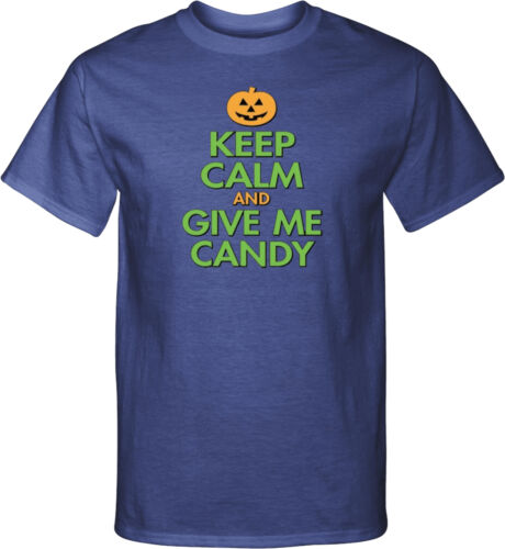 Mens Halloween Keep Calm Give Me Candy Tall T-Shirt