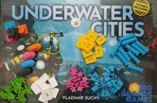 Offer UNDERWATER CITIES board game x171 Exclusive 3D tokens full set