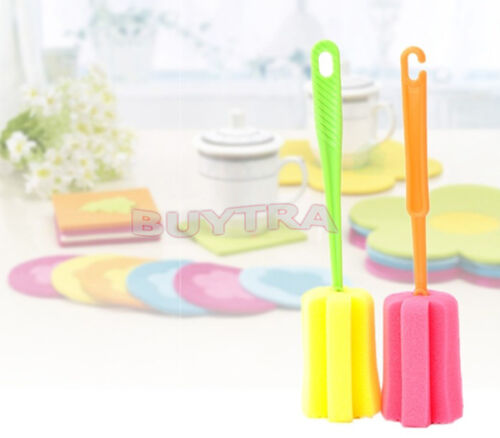 2XKitchen Cleaning Tool Sponge Brush For Wineglass Bottle Coffe Glass Cup M*hu 