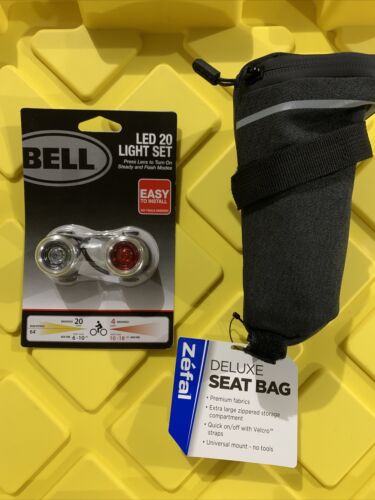 Details about  / Bell LED 20 Light Set Steady /& Flash ModesNEW Plus Deluxe Seat Bag
