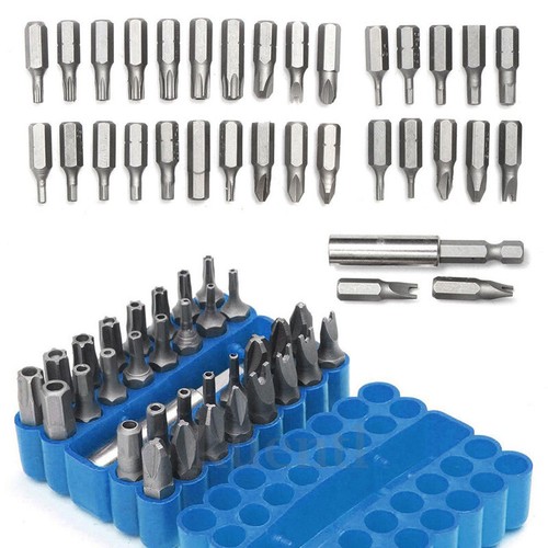 Bitsatz Spezialbits Triwing Torx Sechskant Schraubendreher 33Stk Set CRV6150