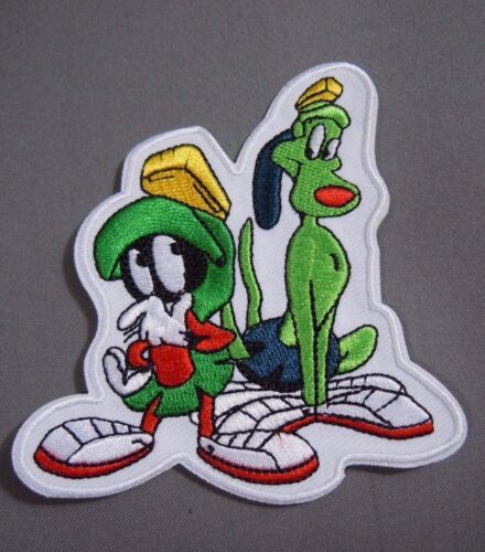 MARVIN THE MARTIAN /& K9 Embroidered Iron-On Patch 3.5/"