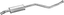 Auspuff CITROEN ZX 1.4 Schrägheck CHROM Endrohr 1996-1998 Auspuffanlage 876