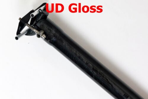 145g,34.9x350mm Climax SP02X UD gloss carbon Seatpost Ti Hardware Road MTB Black 