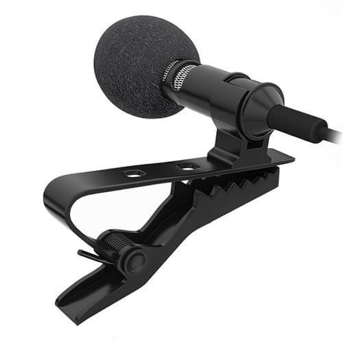 Good Clip-on Lapel Mini Lavalier Mic Microphone for Phone Recording PC US