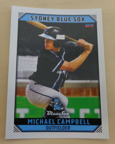 Michael Campbell 2018/19 Australian Baseball League card Sydney Blue Sox