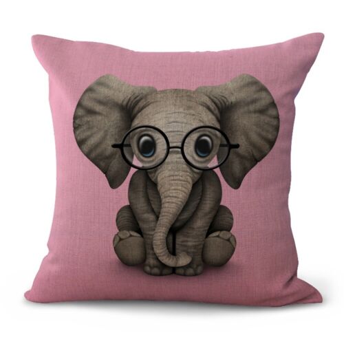 18" Animals Linen Throw Pillow Case Sofa Car Waist Cushion Cover Home Decor Gift 