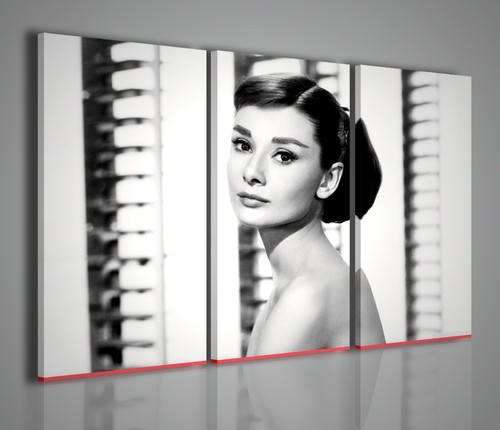 QUADRO MODERNO AUDREY HEPBURN II QUADRI MODERNI SU TELA X ARREDAMENTO CASA
