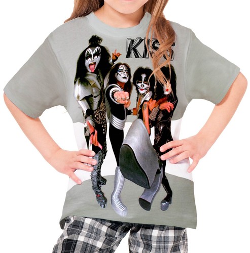 Kiss Girls Kid Youth T-Shirt Tee Age 3-13 New