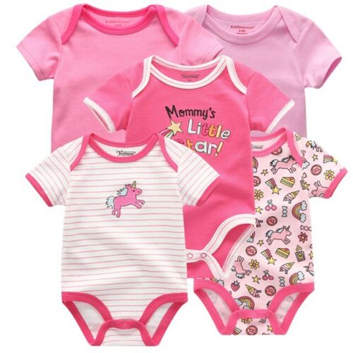 Newborn Baby Rompers Clothing 7Pcs//Lot Infant Jumpsuits Boys Girls Cotton Cloths