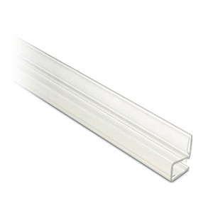 Eckanschlag 90° L 2500 mm für Glasstärke 6-8 mm Lippendichtung für Glastür