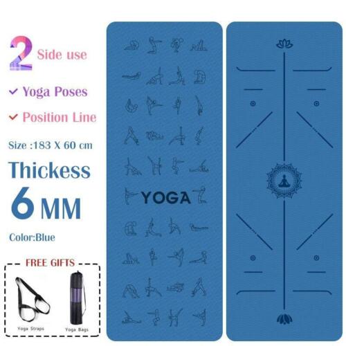 Eva Yoga Pose Mat With Position Line Non Slip Carpet Mat Environmental Fitness 