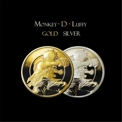 Details about   ONE PIECE Monkey D Luffy Coin Bas Relief Gold plating Brass Commemorative Gold 
