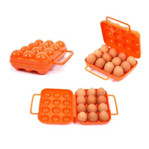 Details about  / 6//12 Grid Picnic Camping BBQ Supply Plastic Egg Box Container Carrier e