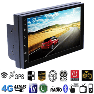 Android 8.1 WiFi 2Din 7in Quad Core GPS Navi Car Stereo MP5 Player AM FM Radio