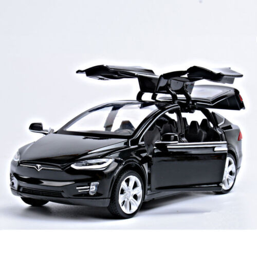Alloy 1/32 X90D Tesla Model Car Sound Light Pull Back Vehicle Kids Toy Xmas Gift 