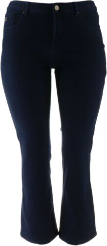 Belle Kim Gravel Flexibelle Boot Cut Jeans Petite Dark Indigo 12P NEW A309918