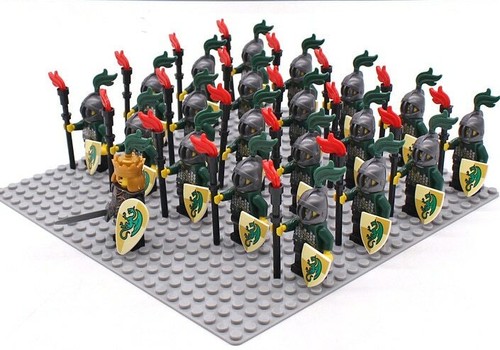 21 pcs Dragon Knights Armor Medieval Age Castle Kingdoms Minifigures Lego Toys