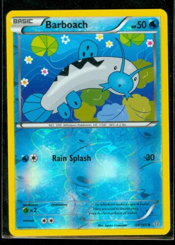 Pokemon BARBOACH 39//160 MINT XY Primal Clash Rev Holo