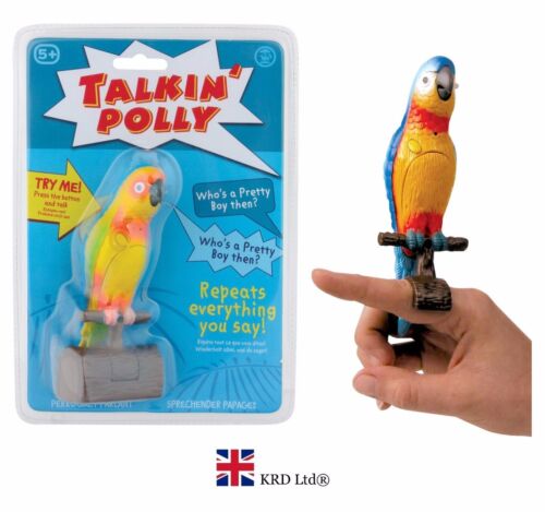 Talking Polly parlant Parrot Bird Toy Records /& répétitions Kids Fun Fantaisie Cadeau