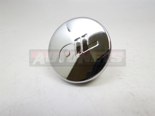 Chrome Steel Push-In Style Oil Logo Cap Plug w// Rubber Seal 1-1//4/" Valve Covers