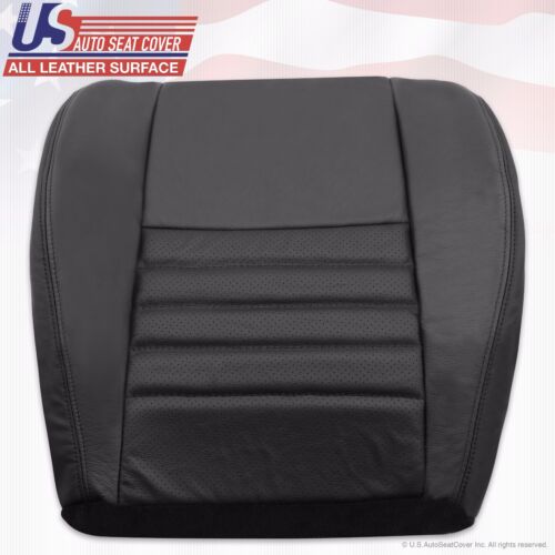 2001 Ford Mustang Driver /& Passenger Bottom Perforated Leather Seat-Cover Black