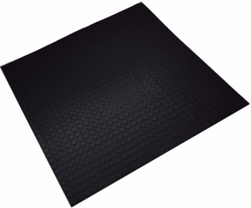 Black Opus Round Studded Indoor Highest Quality Rubber Tiles 1m x1m 3mm £27.99m² 