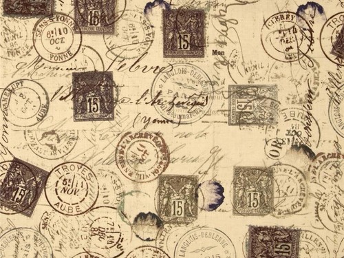 PWTH0... Free Spirit Tim Holtz Eclectic Elements Correspondence Quilting Fabric