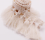 Beige 5cm Trim Tassel Fringe Cotton Lace Ribbon Price per 30cm DIY Craft Decor