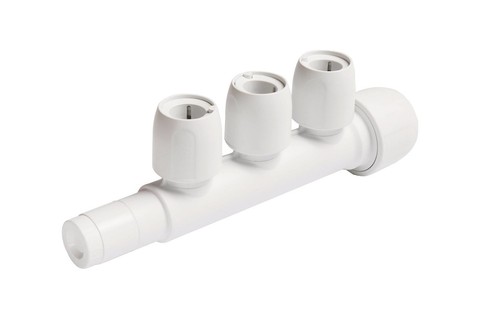 Hep2O 22mm x 15mm 3 port fermé collecteur