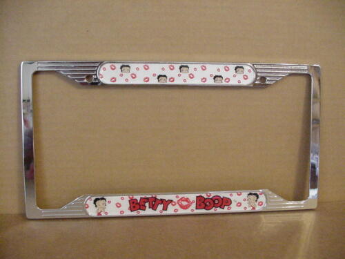 BETTY BOOP METAL LICENSE PLATE FRAME FACES /& KISSES DESIGN