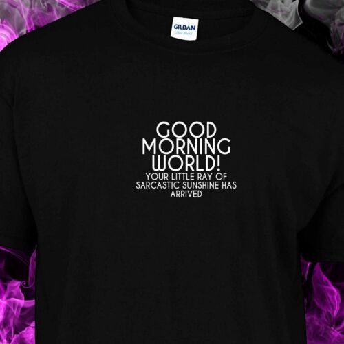Tshirt S-XXL GOOD MORING WORLD YOUR LTTLE RAY OF SARCASTIC SUNSHINE HAS ARRIVED