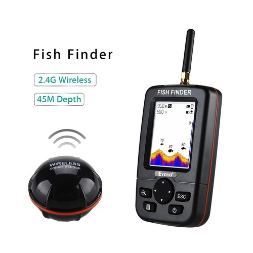 Eyoyo JX01 2,8 /"LCD-Bildschirm Fish Finder Wireless Sensor Echolot Fischfinder