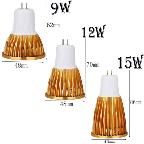 GU10 MR16 GU5.3 E27 E14 B22 Dimmable SMD COB LED SpotLight Bulb 9W 12W 15W Lamps 