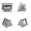 3X 10W LED SMD Fluter Außen Flutlicht Strahler Scheinwerfer Warmweiß 2X 1X