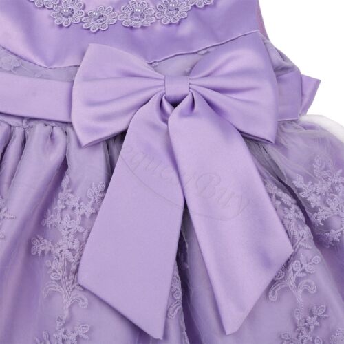 0-2Y Infant Toddler Baby Girls Party Wedding Baptism Christening Gown Dresses