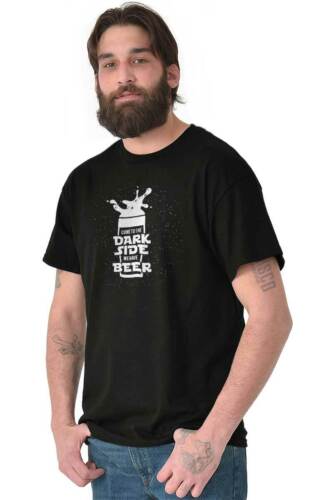 Dark Side Of Beer Funny Space Galaxy Movie Short Sleeve T-Shirt Tees Tshirts