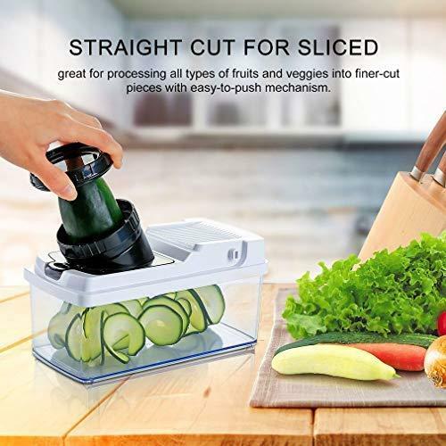 GreensKon Mandoline Réglable,13 in 1 Slicer /& Chopper Trancheur à Légumes,...