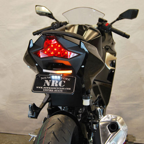 Kawasaki Ninja 400 Fender Eliminator Led New Rage Cycles NRC race tail short 