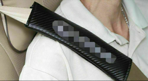 NEW 2X FOR Chevrolet Carbon Fiber Auto Seat Belt Cover Pads Shoulder Cushion